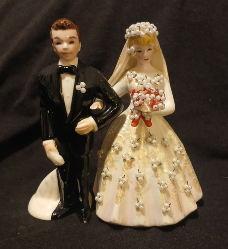 Cake topper matrimonio vintage