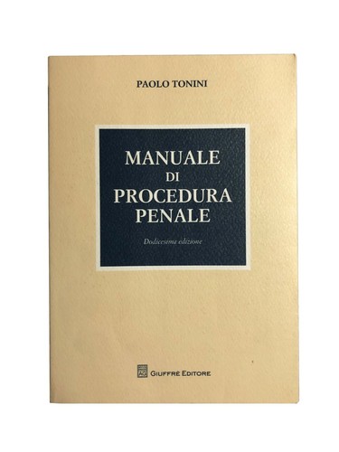 Manuale procedura penale - penale,