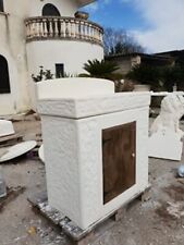 LAVANDINO CON MOBILE LAVELLO PILOZZO LAVABO DA ESTERNO IN CEMENTO MARMO E PIETRA