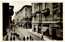 1932 Cremona Corso Campi bici FP B/N VG ANIM.