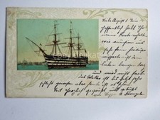 NAVE ship II ENGLAND VICTORY PORTSMOUTH Royal Navy veliero old postcard
