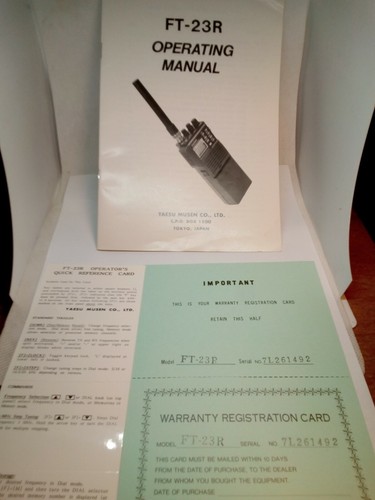 Yaesu musen 23r operating - musen,