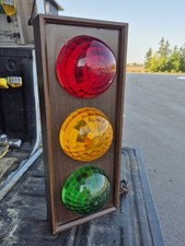 Segnale semaforico cassa legno soffiaggio plastica pop art retrò discoteca anni 70 TL-33