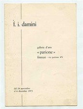 F Ignazio Damini Brochure Mostra d'Arte Galleria d'Arte Parione Firenze Italia 1973