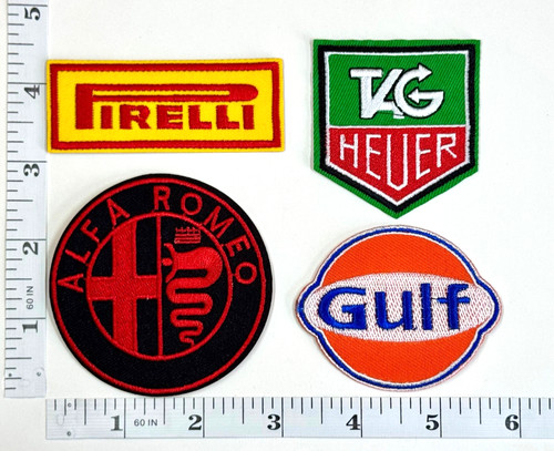 Set patch ricamate racing - 4,