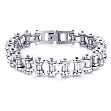 Bracciale Uomo in acciaio CATENA MOTO BIKER - Idea regalo 