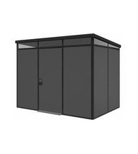 CASETTA DA GIARDINO PREFABBRICATA IN PVC E ALLUMINIO ARTPLAST "MODULARE" NERO...