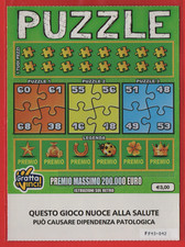 GRATTA E VINCI LOTTERIA PUZZLE