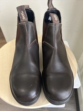 Stivali da uomo Blundstone 500 taglia 10 marroni Tasmania Australia in pelle Chelsea