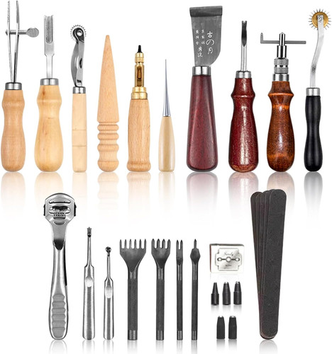 Kit lavorazione cuoio - kit, di
