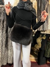 Borsa Di Pelliccia Nera Con