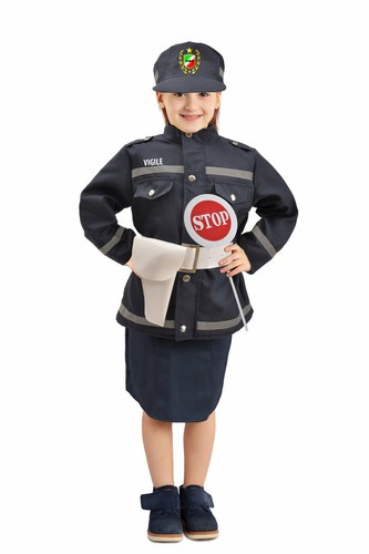 Costume bambina vigile - costume, urbano