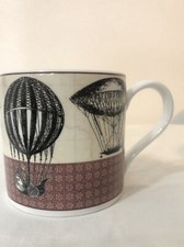 WEDGWOOD TAZZA MUG BONE CHINA FLYING MACHINES MADE ENGLAND 1997 MACCHINE VOLANTI