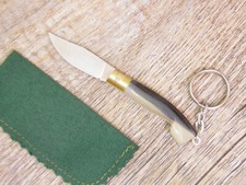 COLTELLO 8 CM SARDO portachiave arburesa piccolo lama 3,5cm MANICO CORNO muflone