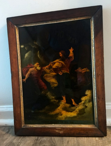 Antico quadro rovescio xix - quadro,