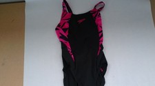 Speedo Hyperboom Donne Costume Nero/Elettrico Rosa 30 DA DONNA Splice Classico