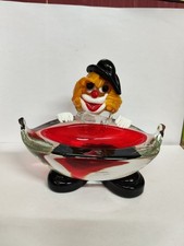 Clown Porta bon bon Murano vetro sommerso design anni 70