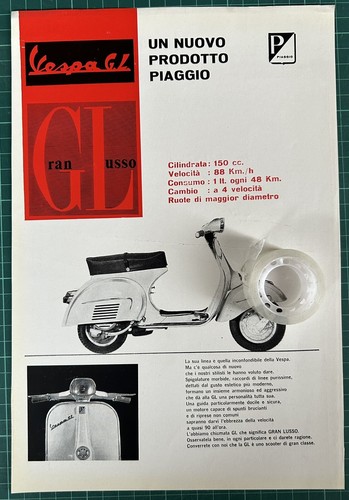 Rara pubblicità piaggio vespa - pubblicità,