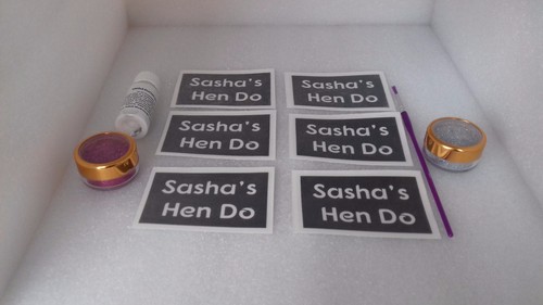 Set tatuaggi glitter nome