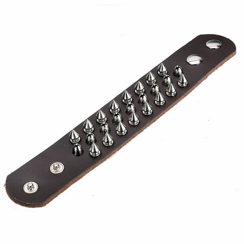 Bracciale pelle con - bracciale, in
