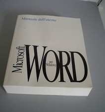 MICROSOFT WORD 2.0 MANUALE UTENTE 1992 perfetto!
