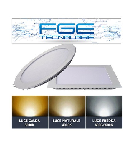 Faretto pannello led incasso - pannello,