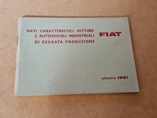 Dati Caratteristici Vetture E Veicoli Industriali Di Cessata Produzione 1961