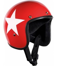 Casco moto jet star rosso - jet,