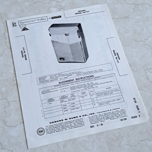 Crown 777 radio manuale - crown,