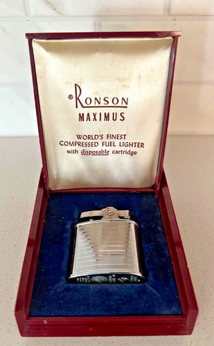 Vintage ronson maximus lighter - vintage,