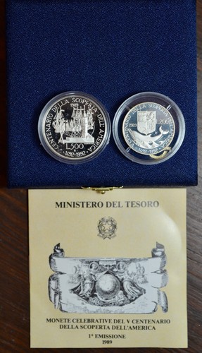 Italia dittico 200 500 lire - dittico,