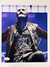 SLIPKNOT COREY TAYLOR FOTO AUTOGRAFATA FIRMATA 8X10 PROVA ESATTA JSA COA AM88915