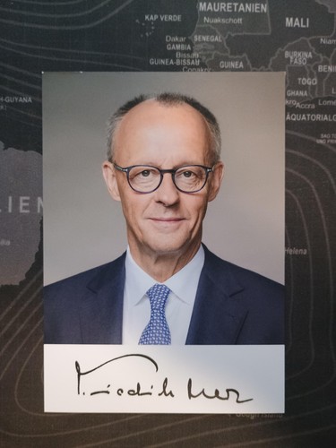 Autografo friedrich merz - autografo,