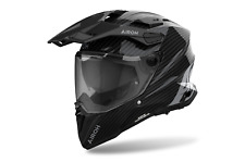 AIROH COMMANDER 2 FULL CARBON GLOSS CASCO IN FIBRE COMPOSITE ON OFF TAGLIA S