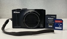 Nikon Coolpix S8100 Fotocamera Digitale Nera 12.1 MP 10x Zoom Full HD Funzionant
