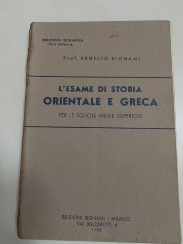 Esame storia orientale e - di,