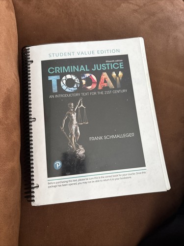Criminal justice today - criminal,