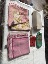 LOTTO MATERIALE X MERCATINO Foulard SETA,  Pochette.