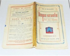 Vito d'Alessandro DOPO SCUOLA Terza elementare - 1939 Fascismo La Italiana