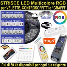 Kit Striscia Led Luce RGB x Velette, Controsoffitti, Cartongesso, Graffi. Strip.