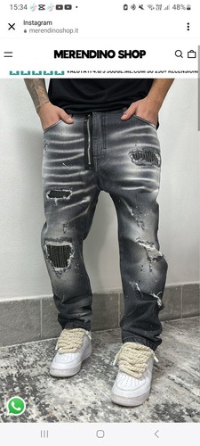 Jeans uomo denim strappati - uomo,