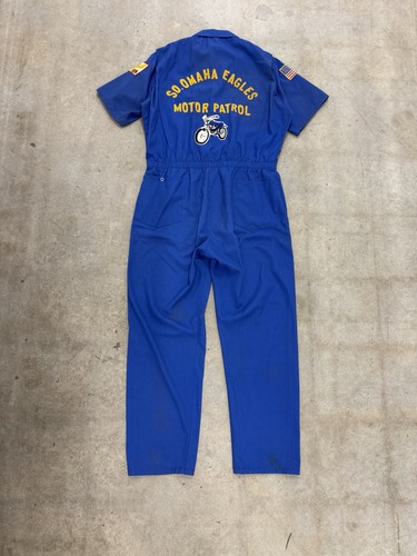 Tuta meccanica blu vintage