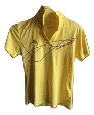 MAGLIA DA DONNA ROBE DI KAPPA T-SHIRT TRIKOT POLO COTONE GIALLO VINTAGE SIZE XL 