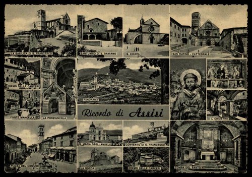 Cartolina italia san francesco - san,