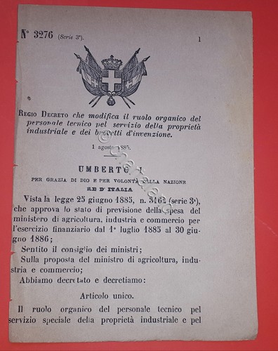 Decreto regno italia - regno,