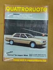 QUATTRORUOTE  ottobre 1980