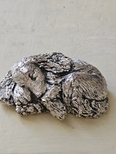 Argento 925 Statuina Cane Cocker Spaniel