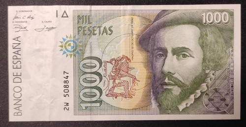 Spagna banconota 1000 - banconota,
