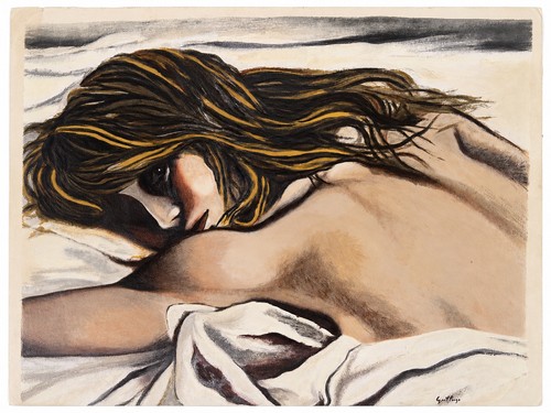 Renato guttuso volto donna - volto, di