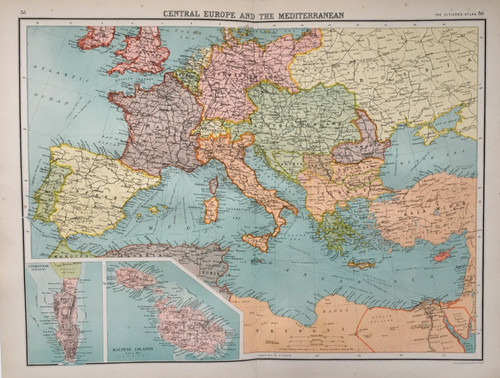 Mappa europa centrale e - -,